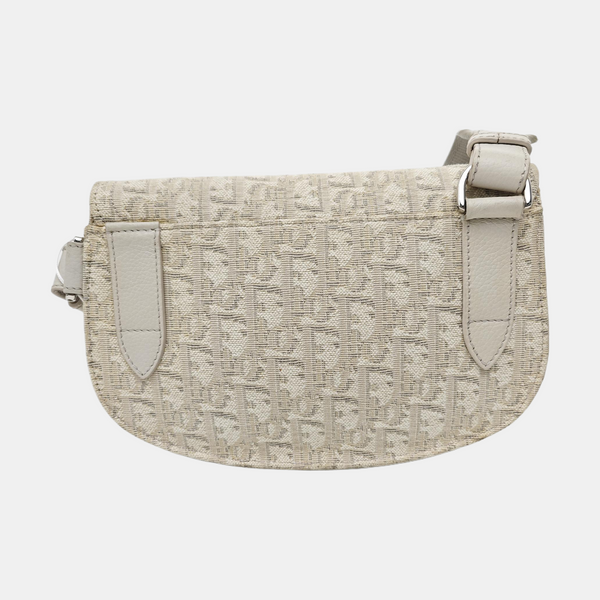 Saddle Small Canvas Beige
