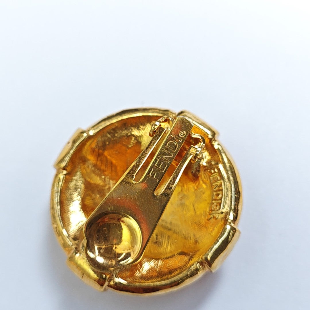 Metal Gold Clip On Earrings