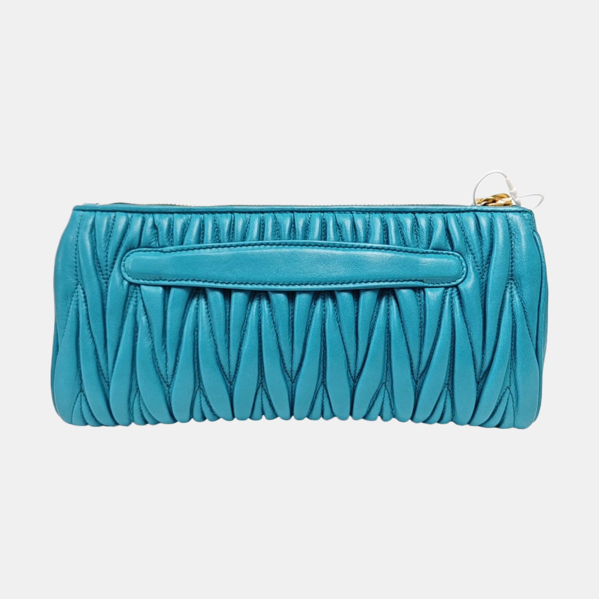 Matelassé Quilted Lambskin Blue