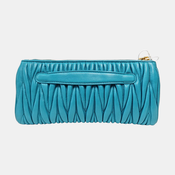 Matelassé Quilted Lambskin Blue