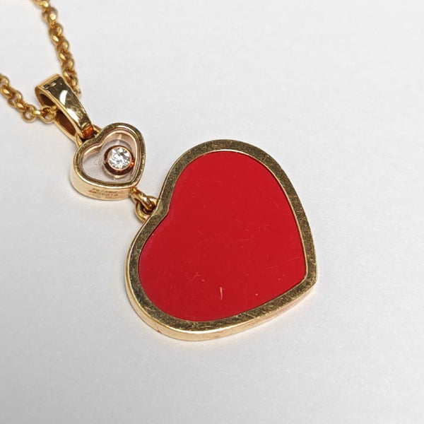 Happy Hearts 18k Rose Gold Necklace