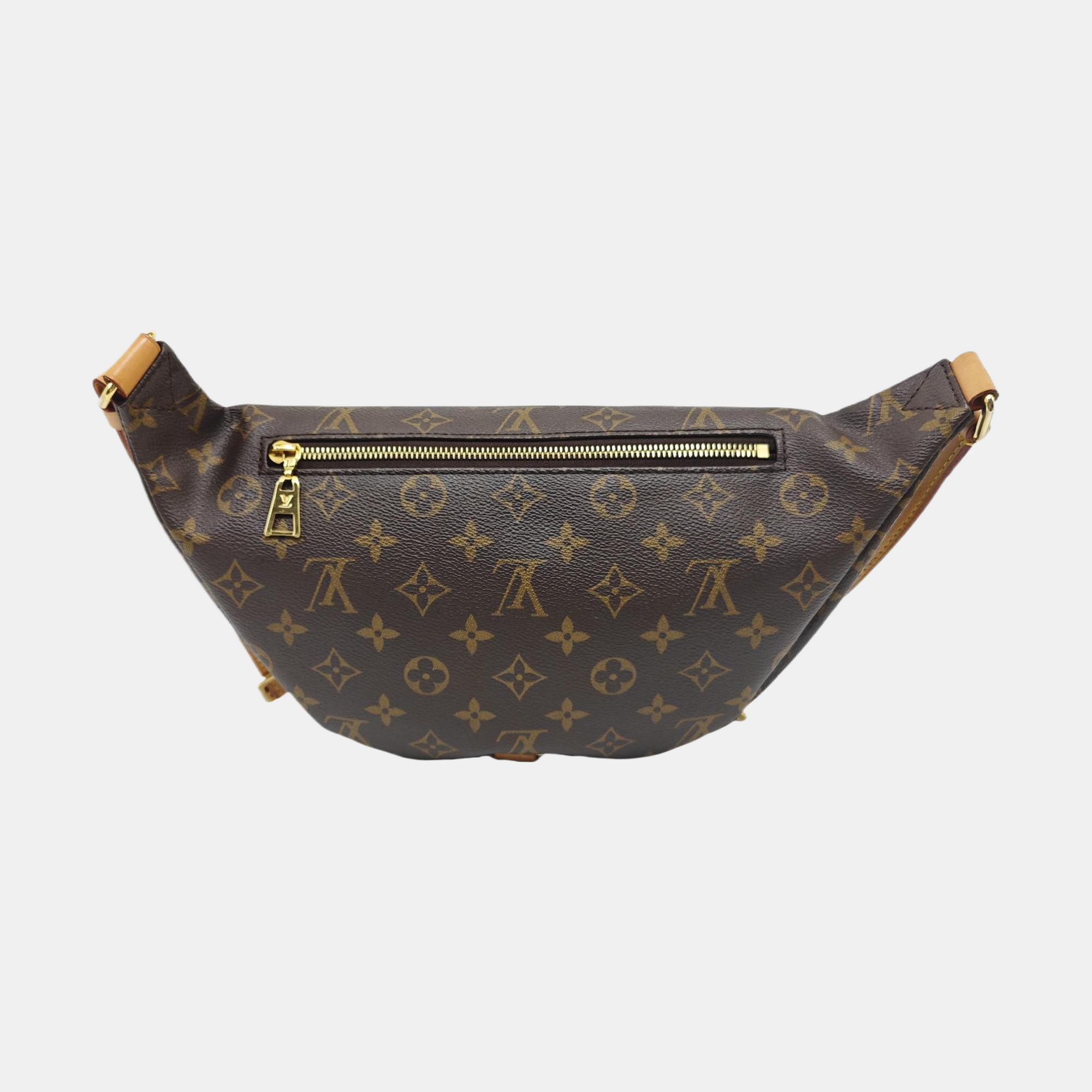 BUMBAG Monogram Coated Canvas Brown