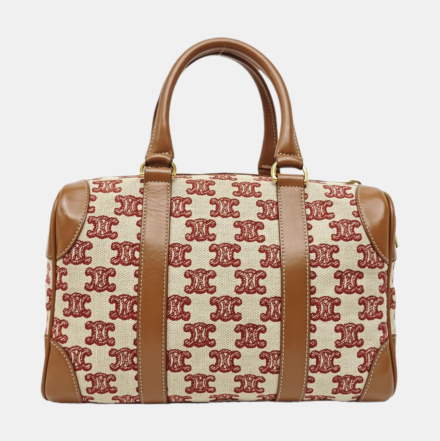 Fabric Shoulder Bag Small Brown