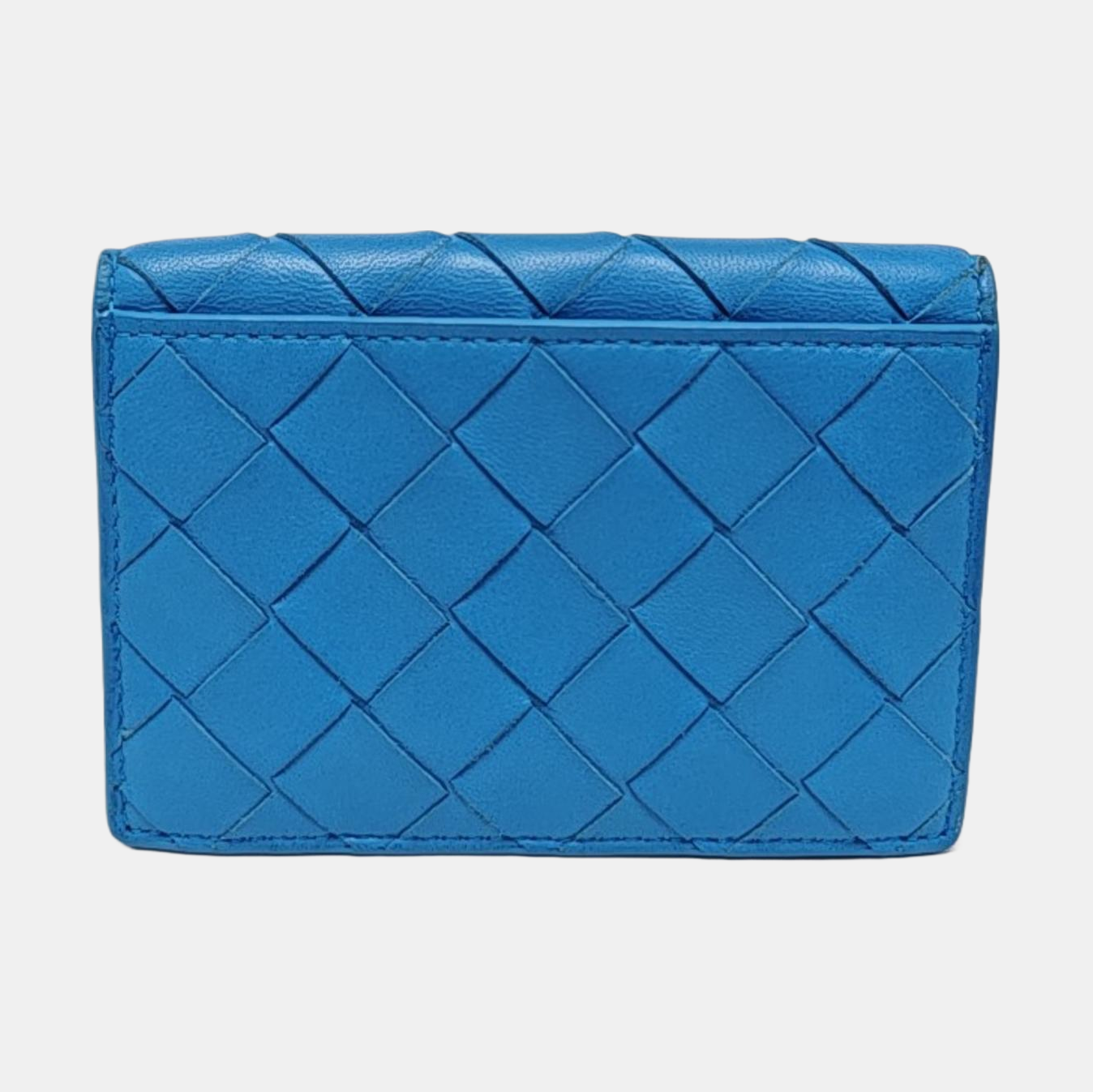 Calfskin Card Holder Blue
