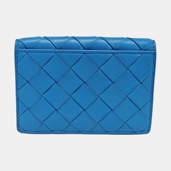 Calfskin Card Holder Blue