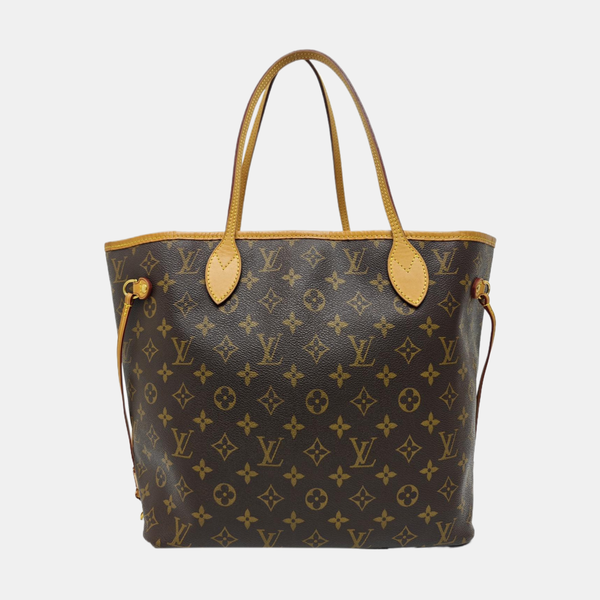 NEVERFULL MM Monogram Coated Canvas Brown