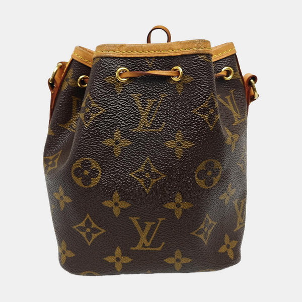NÉONOÉ Nano Monogram Coated Canvas Brown