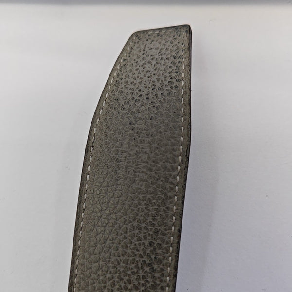 Leather Belt Gray