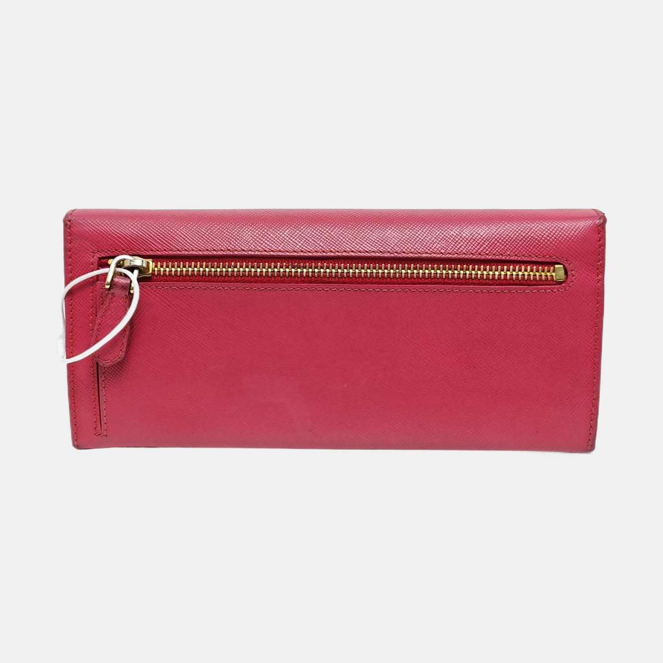 Fold Wallet Saffiano Calfskin Red Wallet