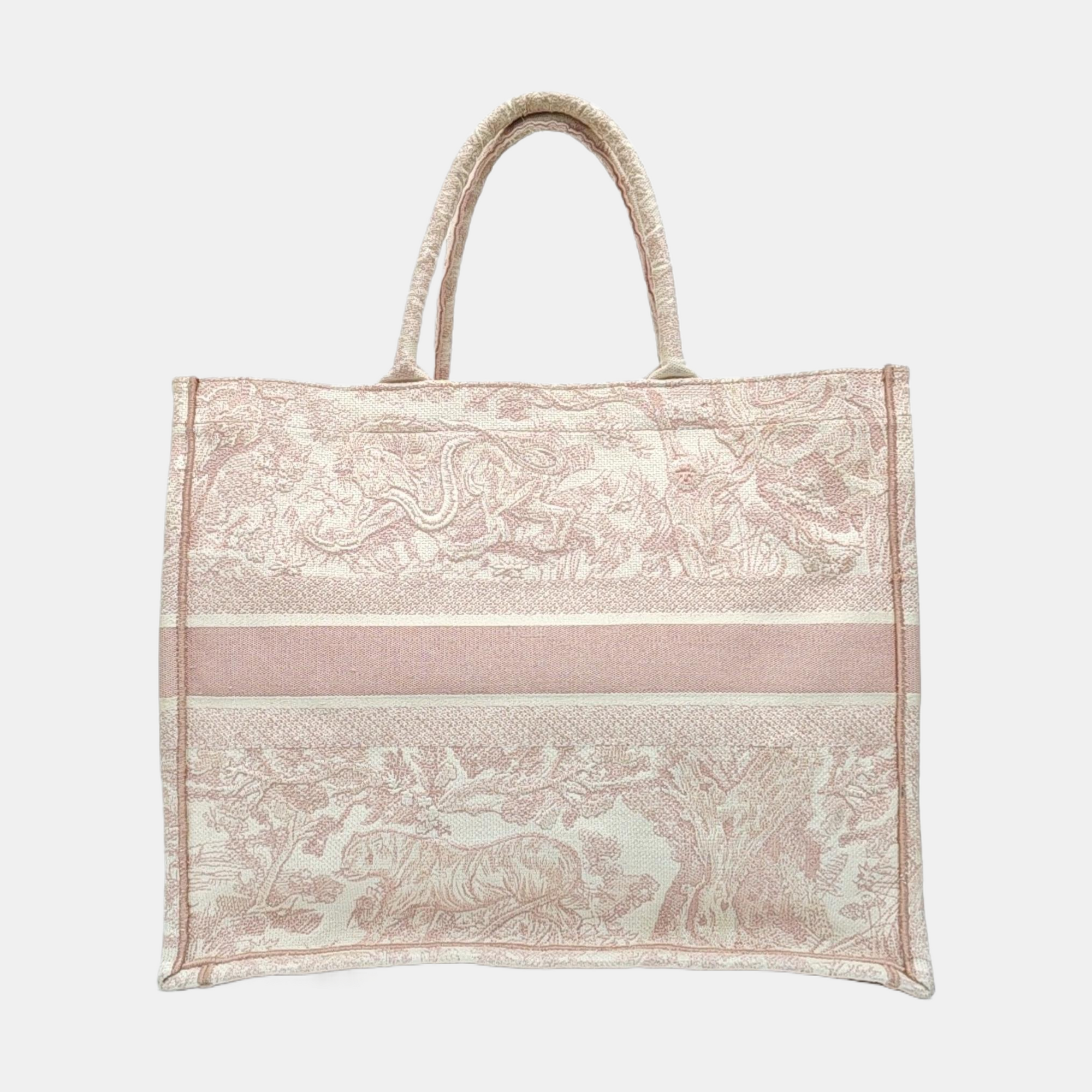 Book Tote Large Fabric Pink