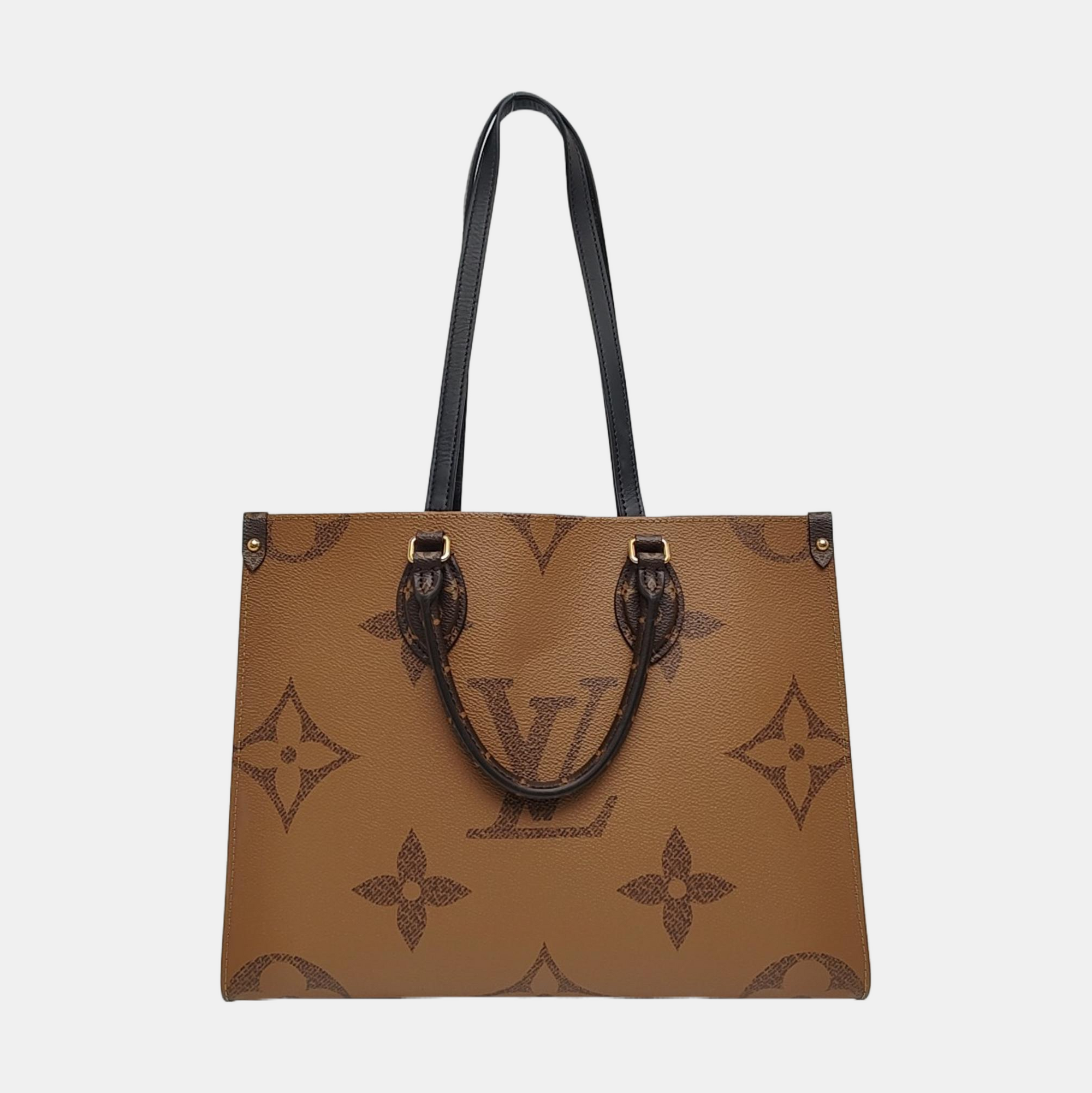 ONTHEGO MM Monogram Coated Canvas Brown