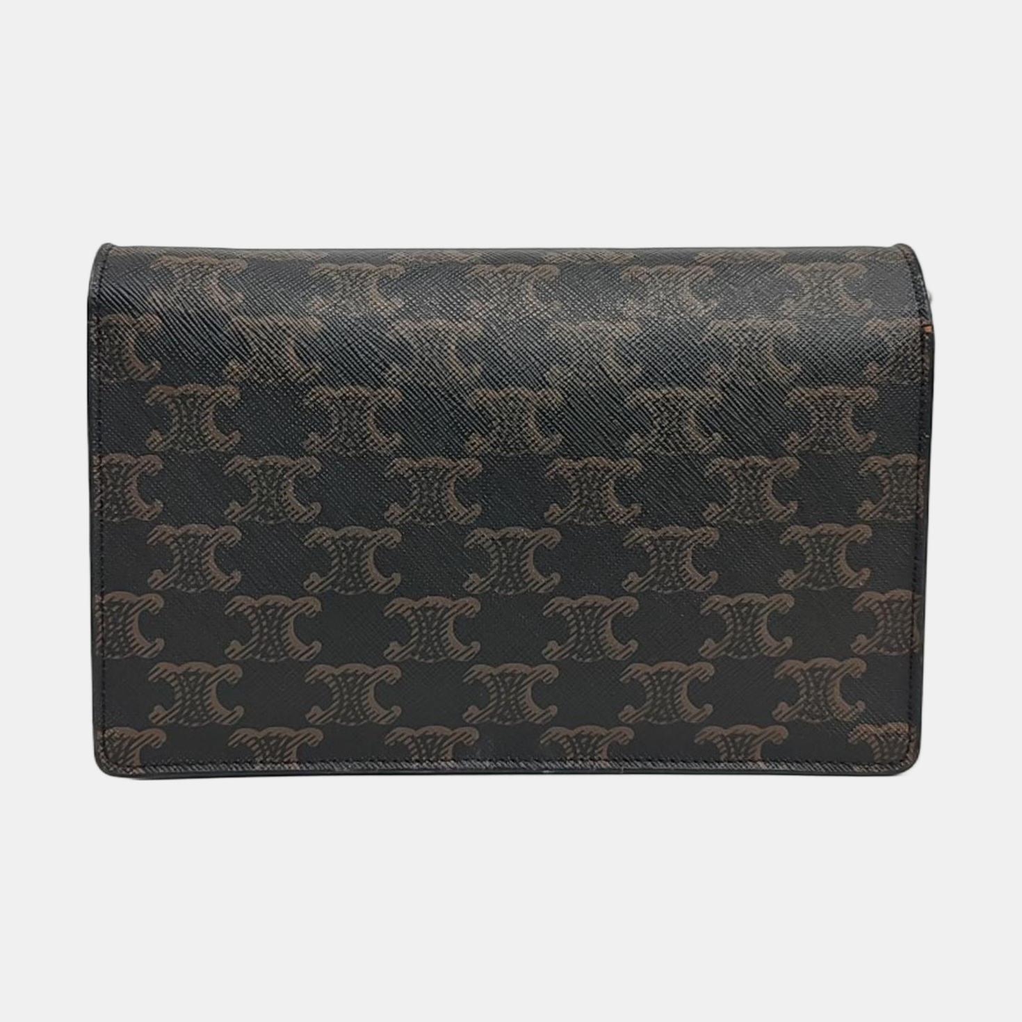 Authenticated pre-owned  TRIOMPHE CANVAS Coated Canvas Brown - Crossbody Bag at Looply