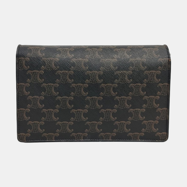 Authenticated pre-owned  TRIOMPHE CANVAS Coated Canvas Brown - Crossbody Bag at Looply