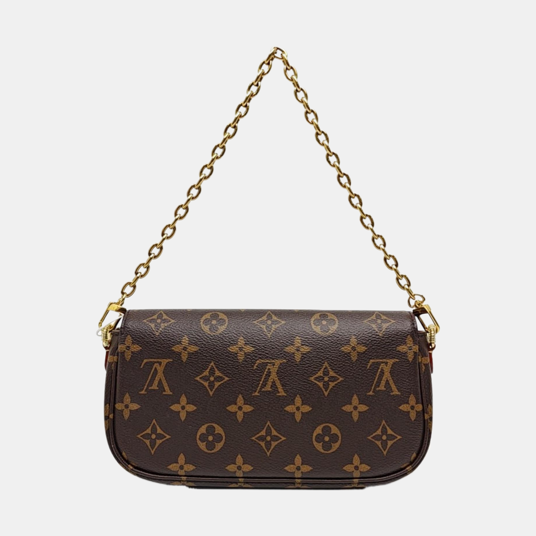 IVY Monogram Coated Canvas Brown