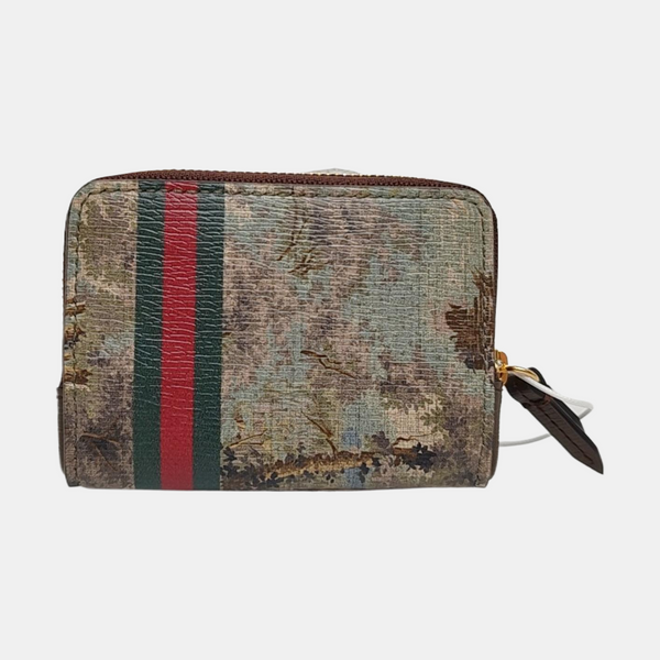 Coated Canvas Clutch Multicolor