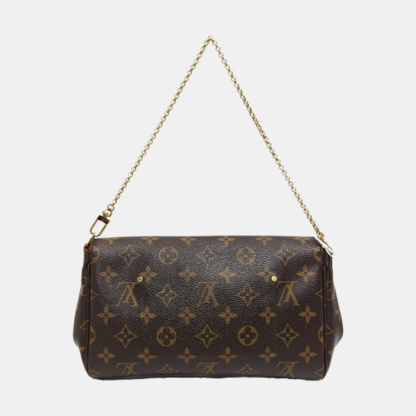 FAVORITE MM Monogram Coated Canvas Brown