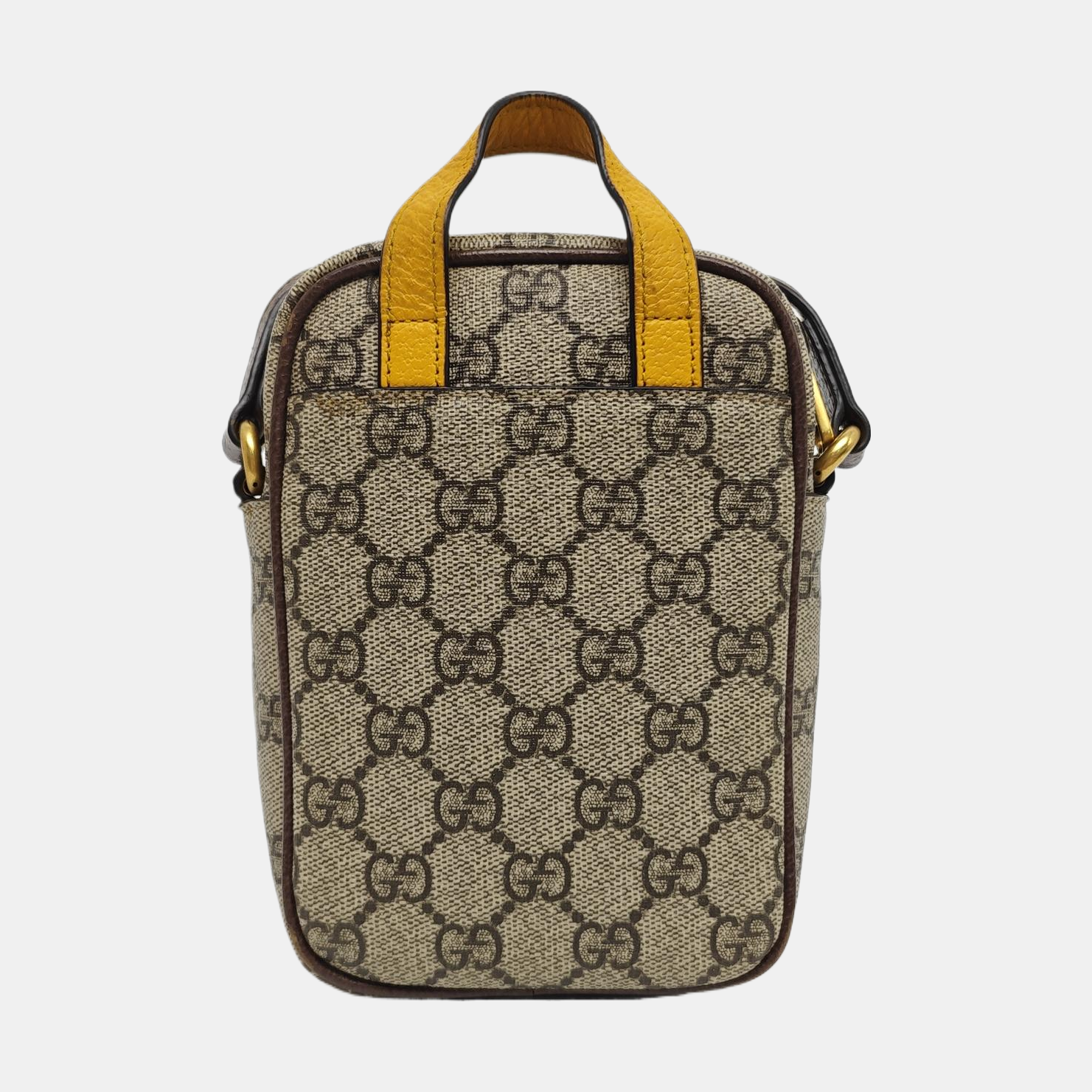 Neo Vintage Mini Monogram Coated Canvas Brown