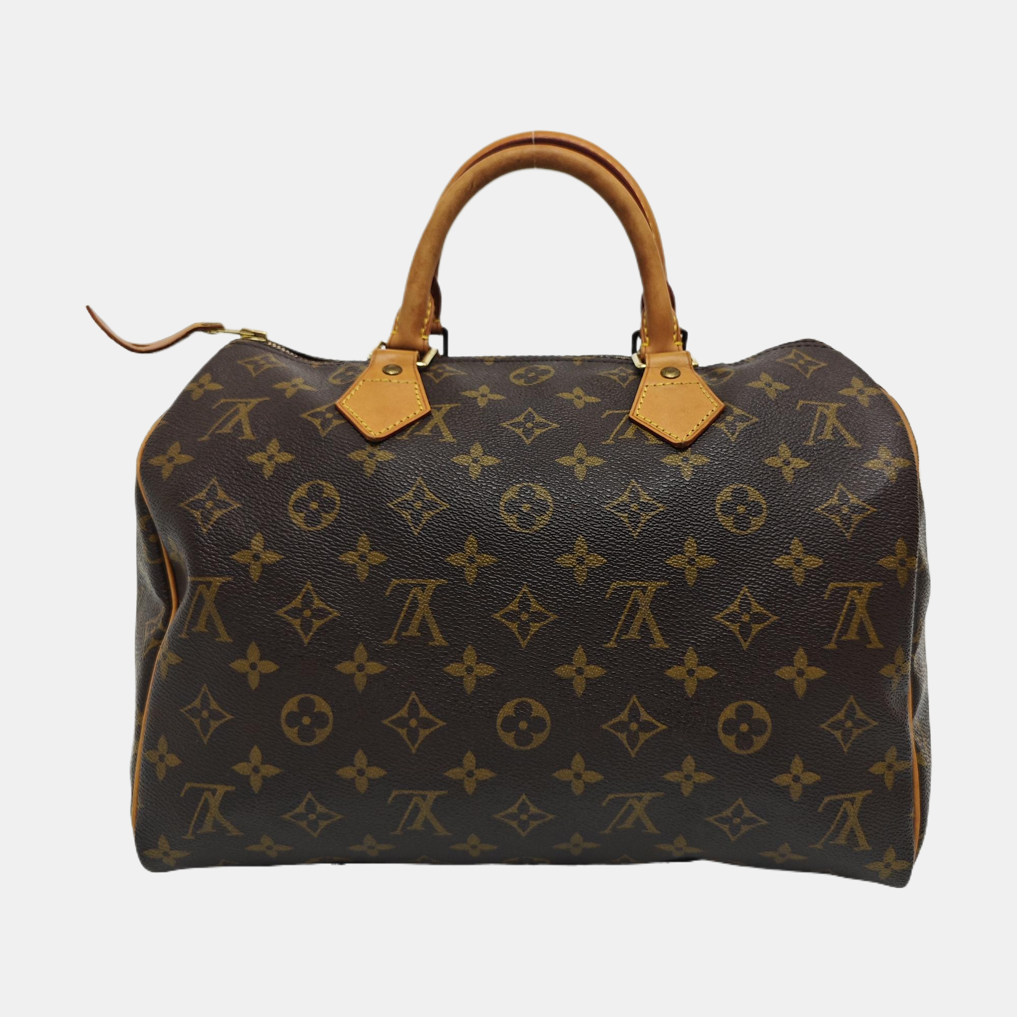 SPEEDY 30 Monogram Coated Canvas Brown