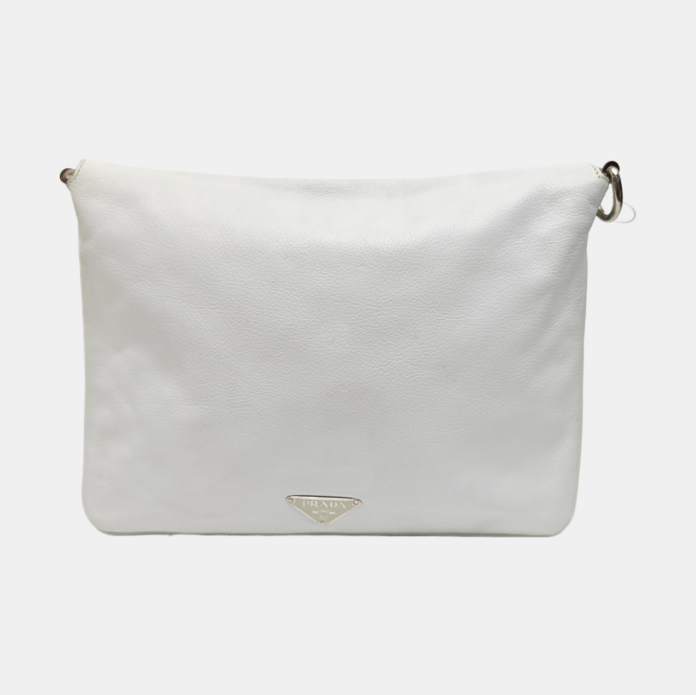 Calfskin Shoulder Bag White