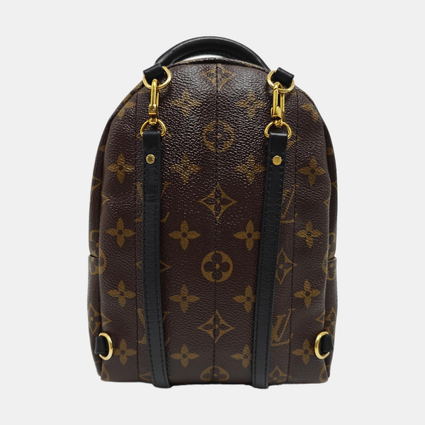 PALM SPRINGS Mini Monogram Coated Canvas Brown