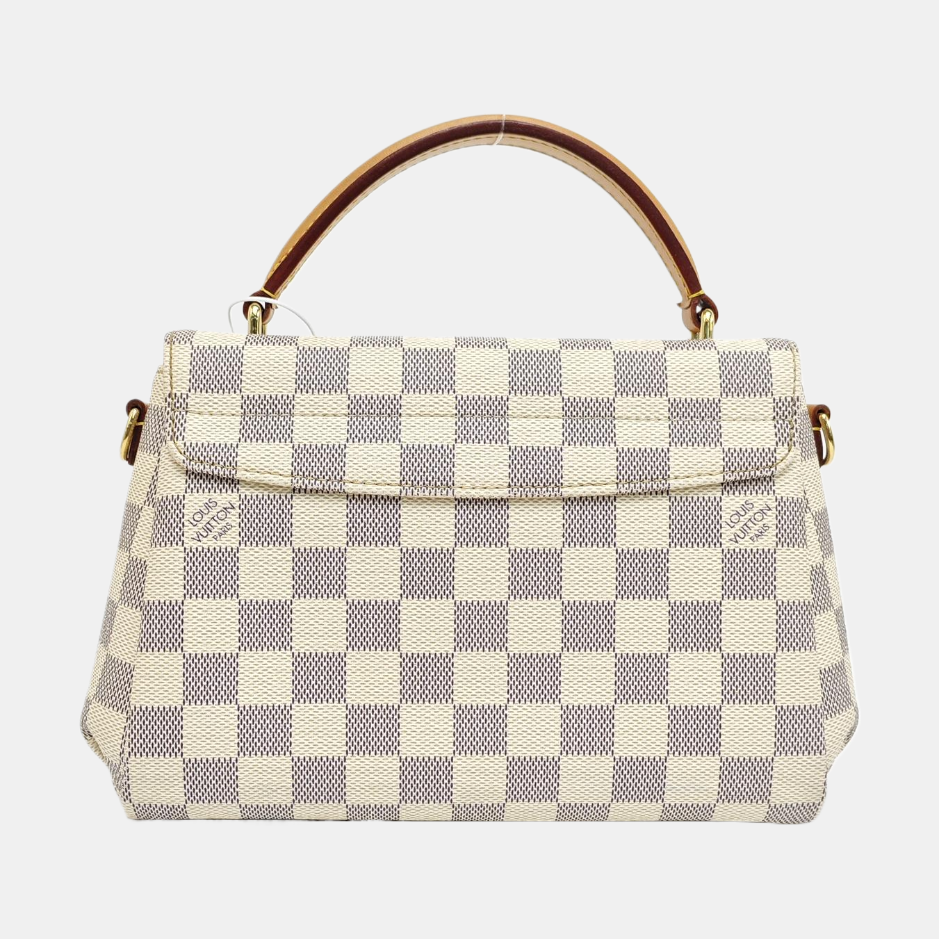 CROISETTE Damier Azur Coated Canvas White