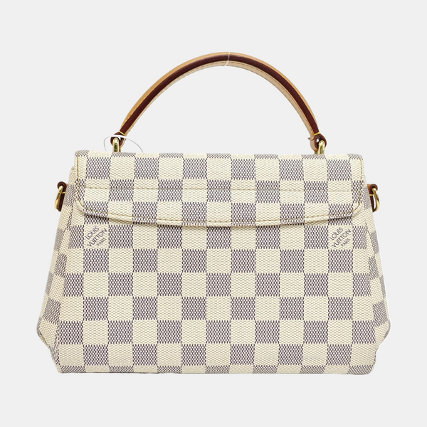 CROISETTE Damier Azur Coated Canvas White