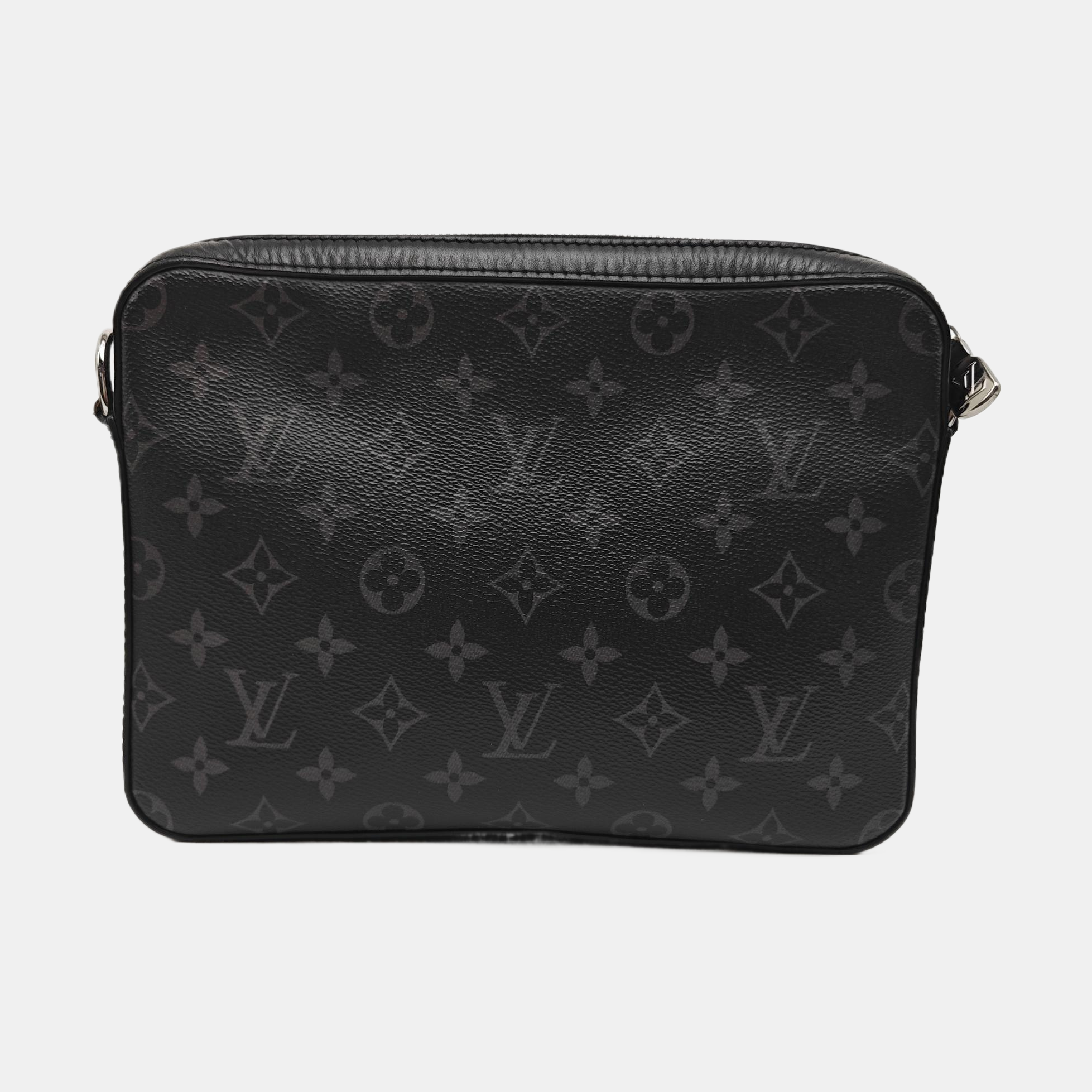 TRIO Monogram Coated Canvas Gray