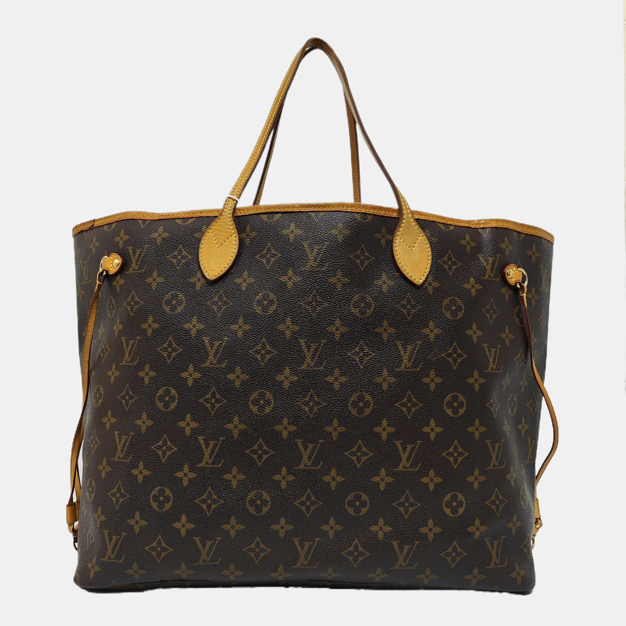 NEVERFULL GM Monogram Coated Canvas Brown