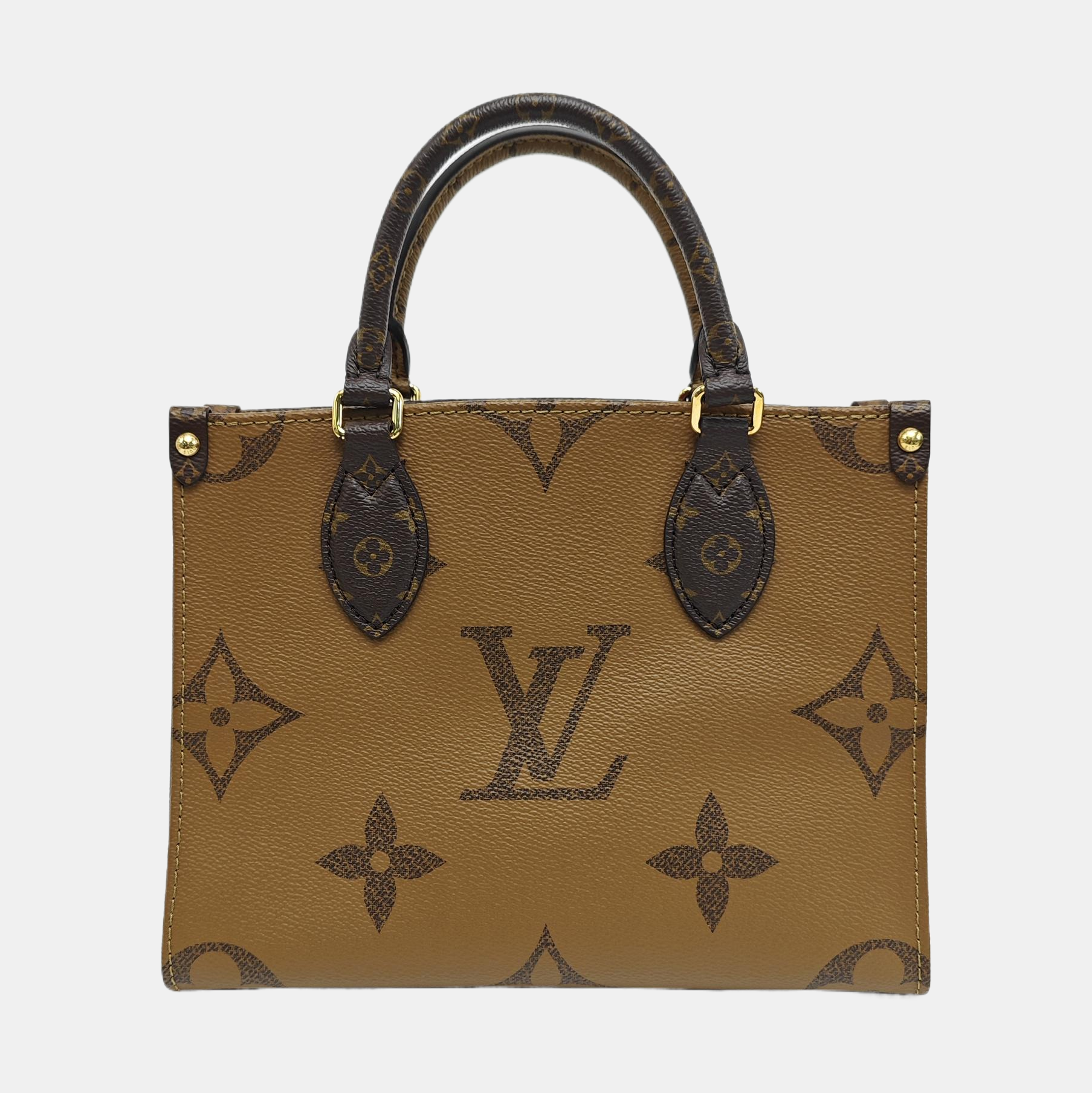 ONTHEGO PM Monogram Coated Canvas Brown