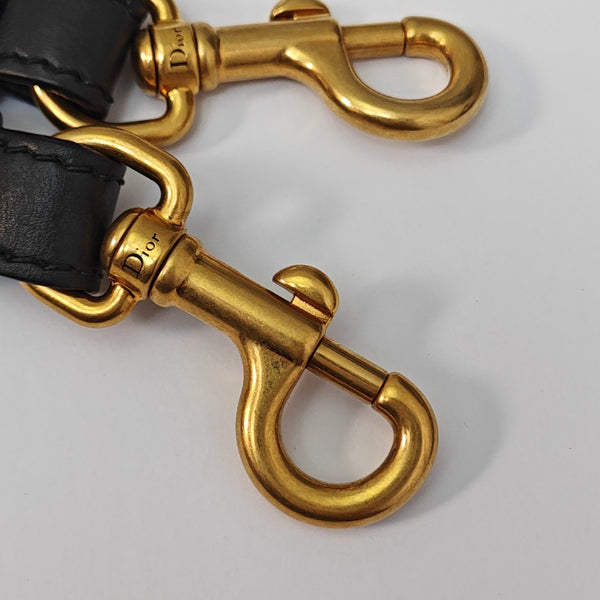 Leather Bag Strap Black