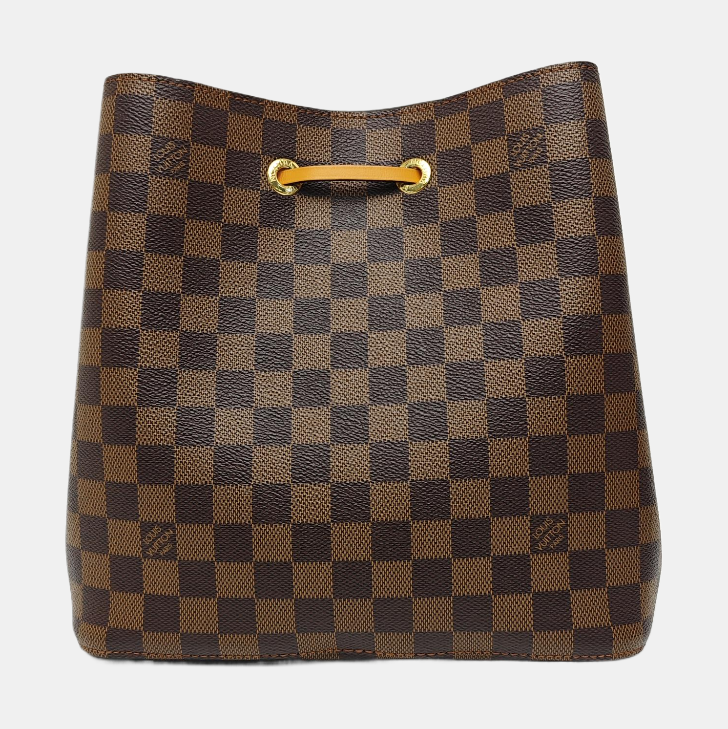 NÉONOÉ MM Damier Ebene Coated Canvas Brown