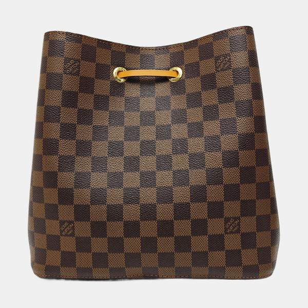 NÉONOÉ MM Damier Ebene Coated Canvas Brown