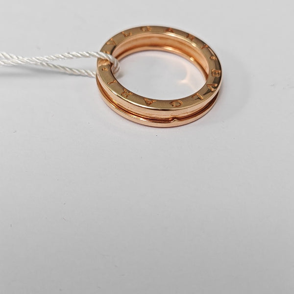 B.ZERO1 18k Rose Gold Ring EU 61