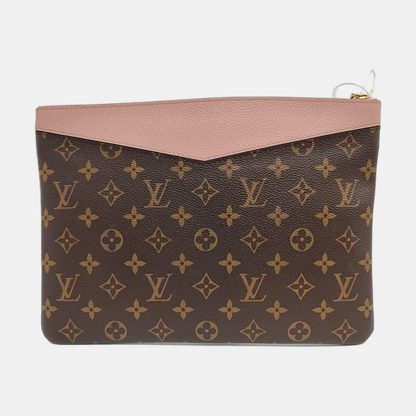 DAILY Monogram Coated Canvas Brown