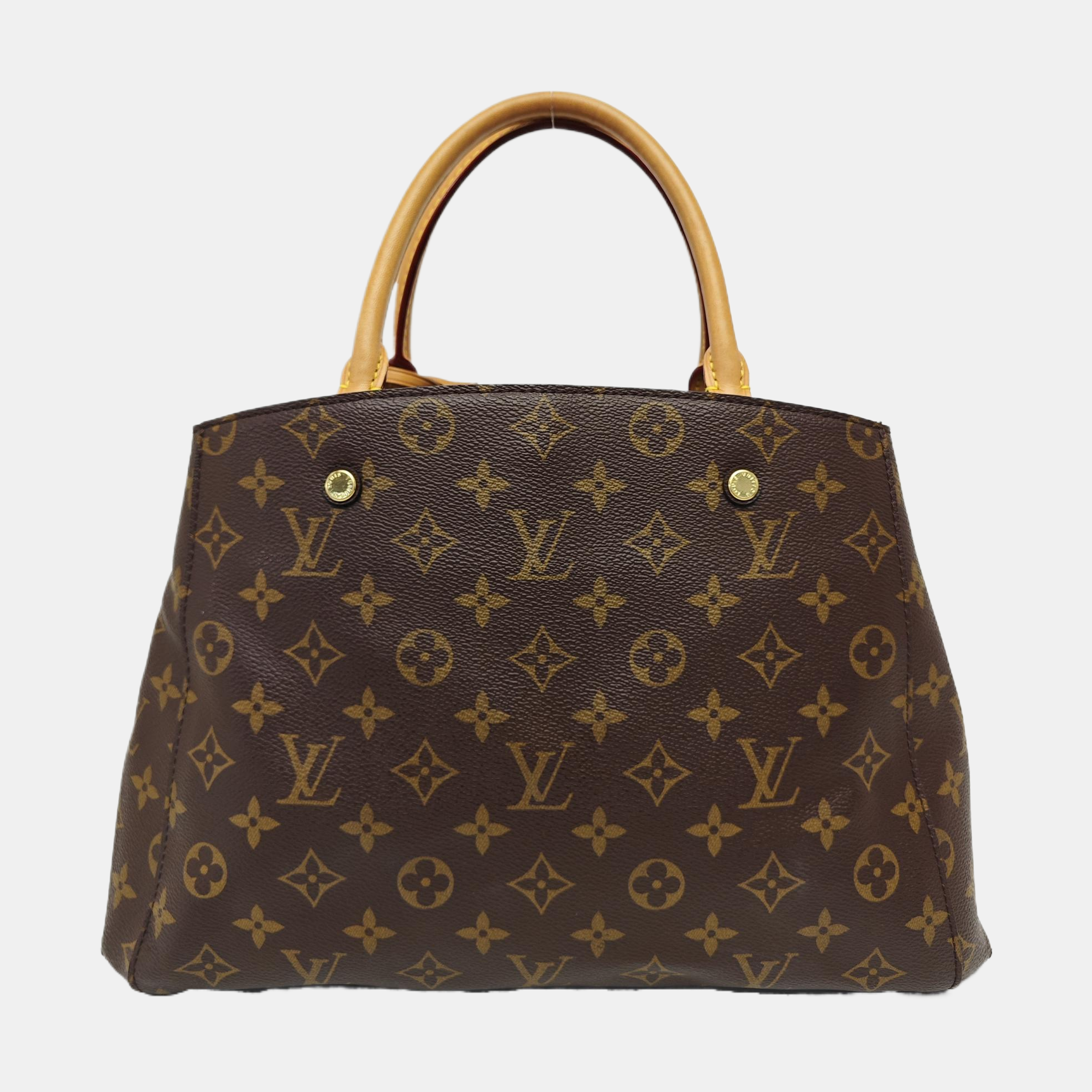 MONTAIGNE Monogram Coated Canvas Brown