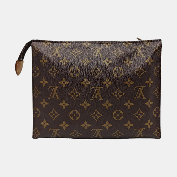 TOILET POCKET 26 Monogram Coated Canvas Brown