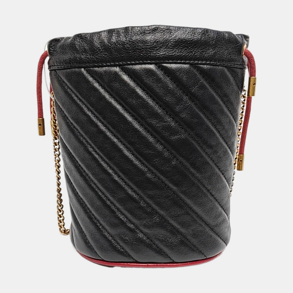 GG Marmont Mini Quilted Calfskin Black