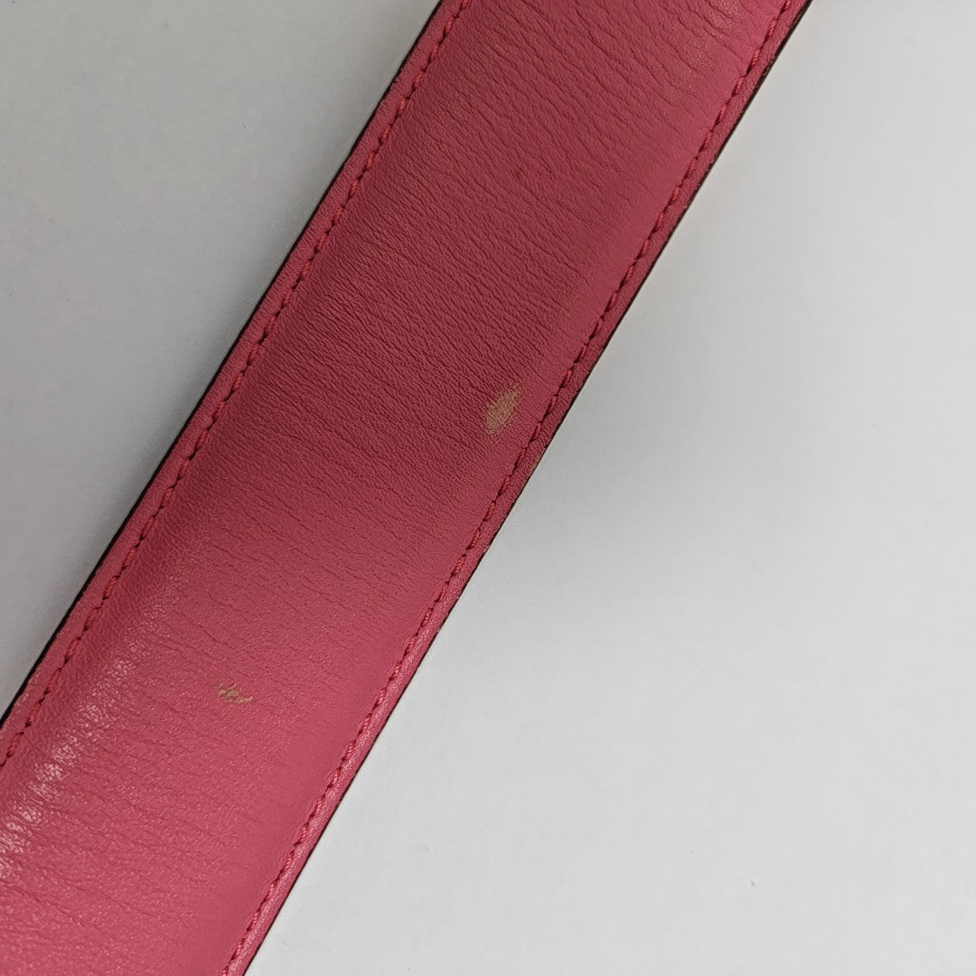 Leather Belt Red