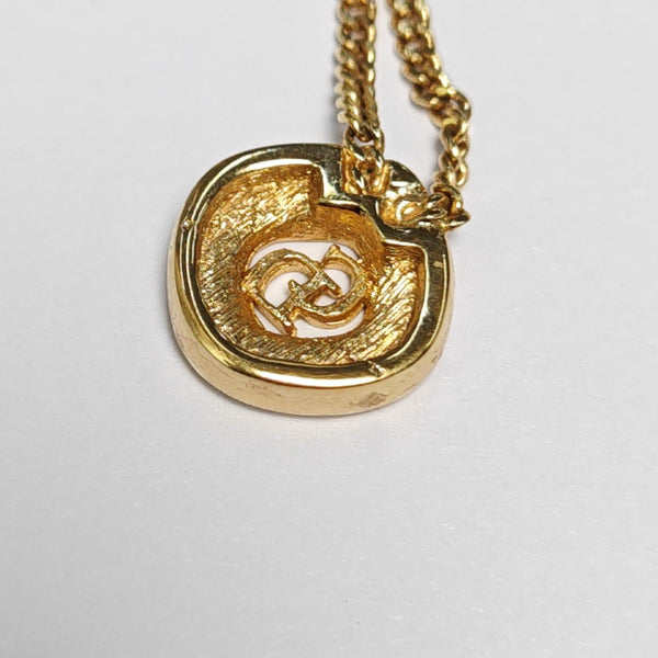 Petit CD Metal Gold Necklace