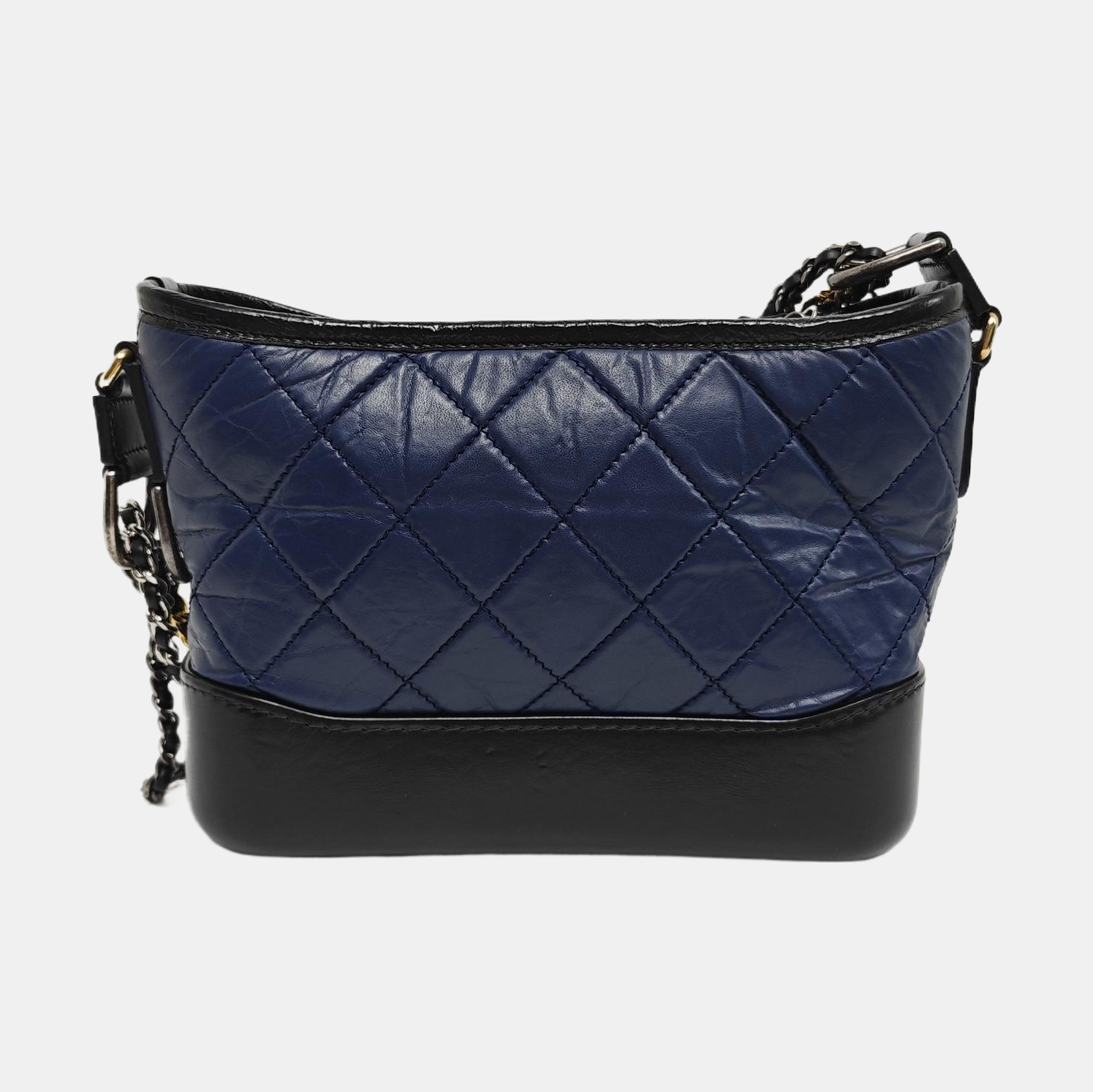 Authenticated pre-owned  GABRIELLE Small Quilted Calfskin Blue - Crossbody Bag at Looply