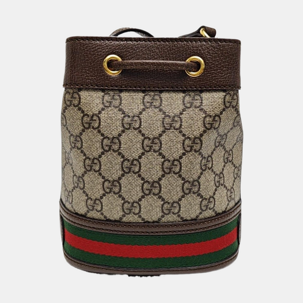 Ophidia Mini Monogram Coated Canvas Beige