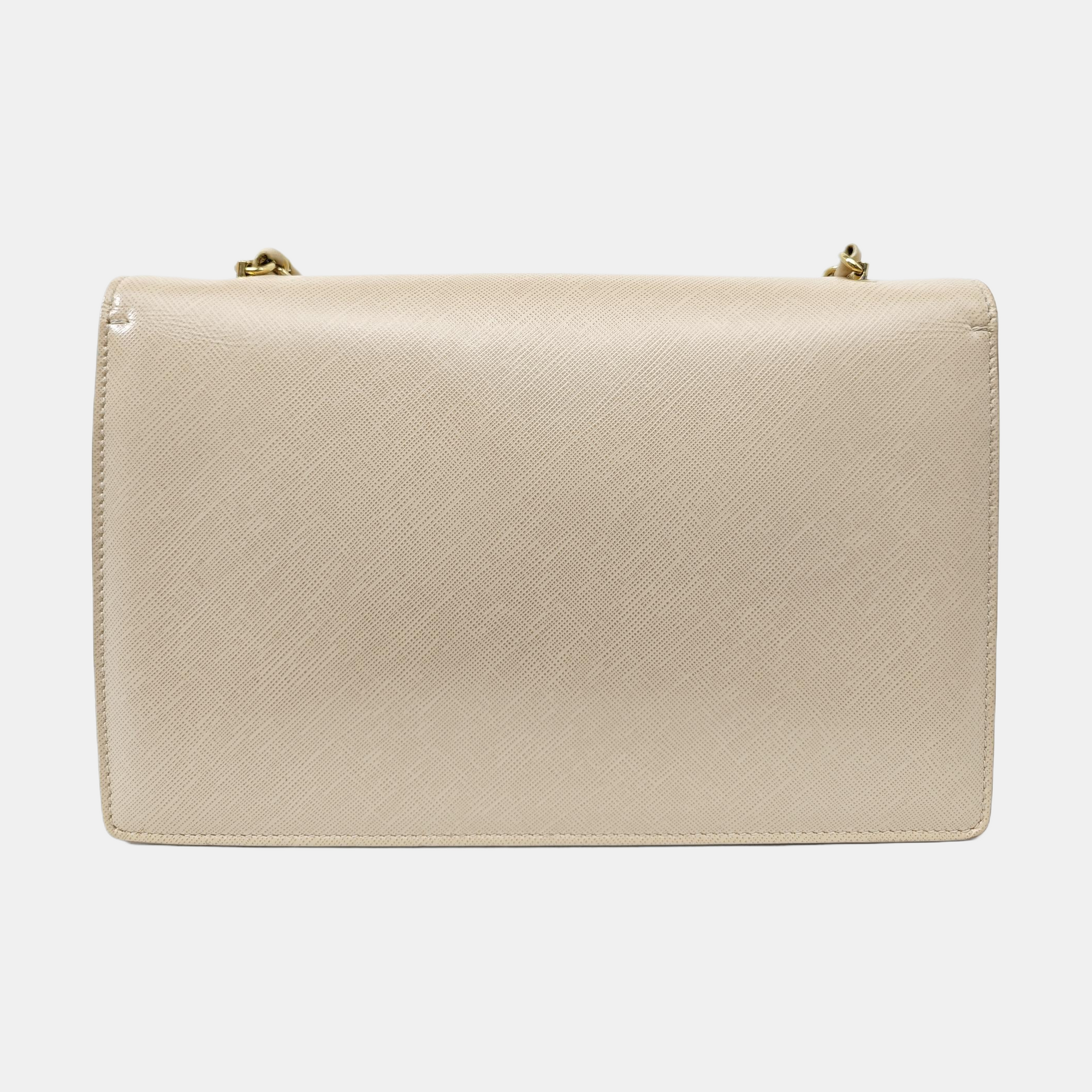 Calfskin Shoulder Bag Beige