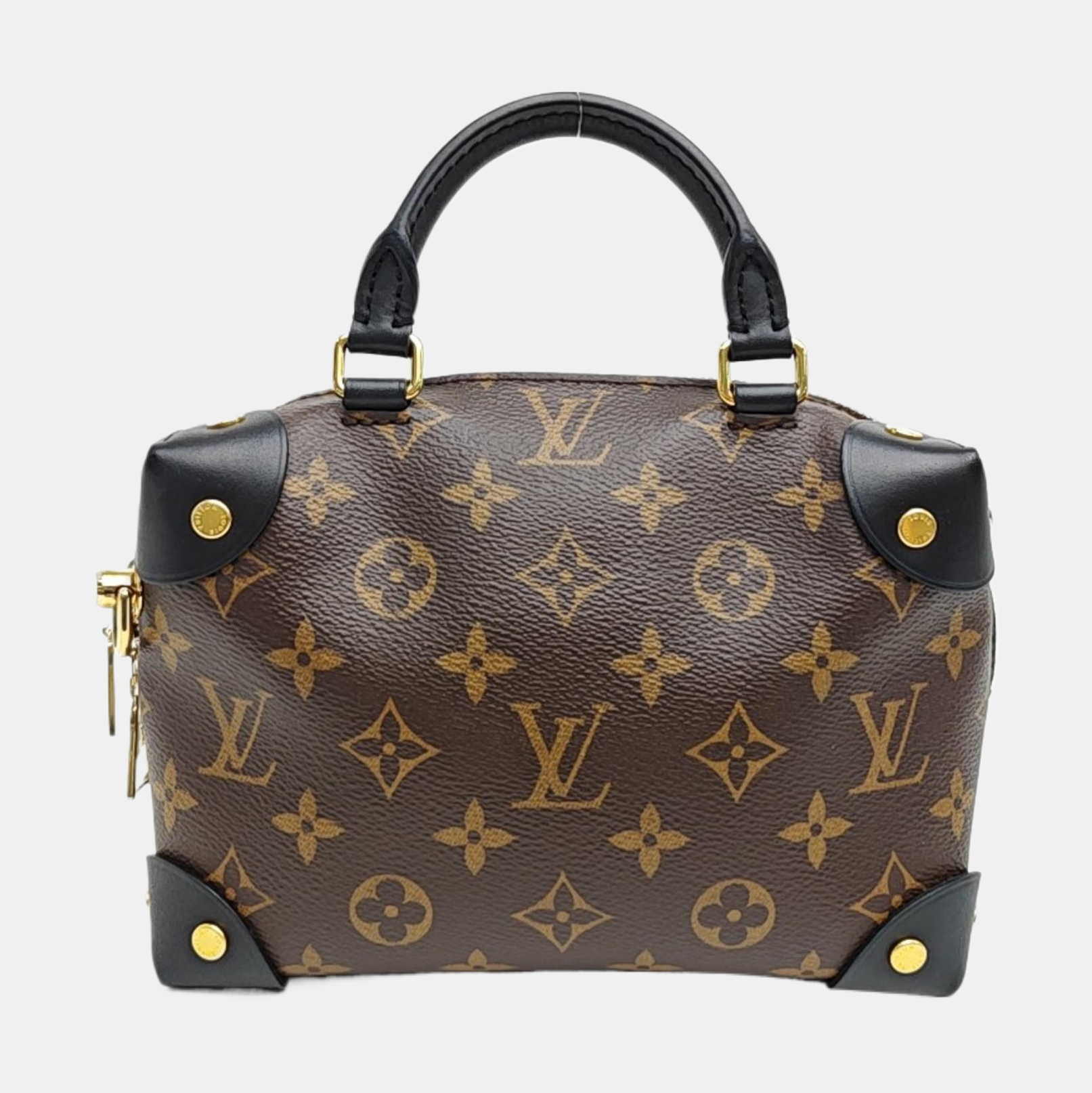 PETITE MALLE Monogram Coated Canvas Brown