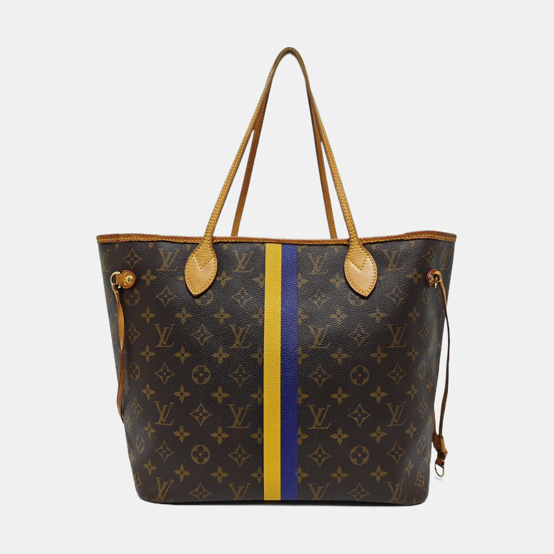 NEVERFULL MM Monogram Coated Canvas Brown