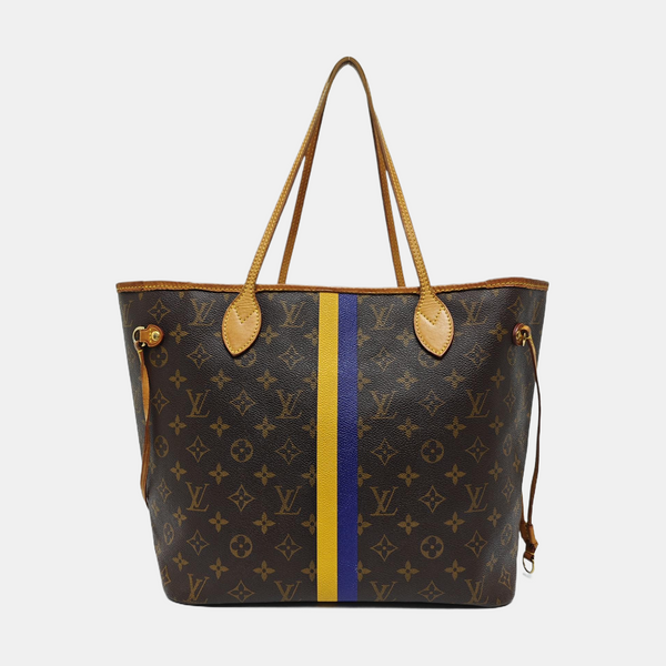 NEVERFULL MM Monogram Coated Canvas Brown
