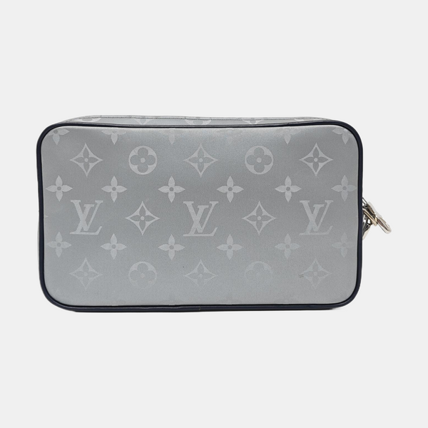 ALPHA Monogram Coated Canvas Silver