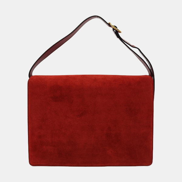 GG Ring Medium Suede Red