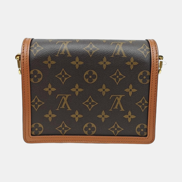 DAUPHINE Mini Monogram Coated Canvas Brown
