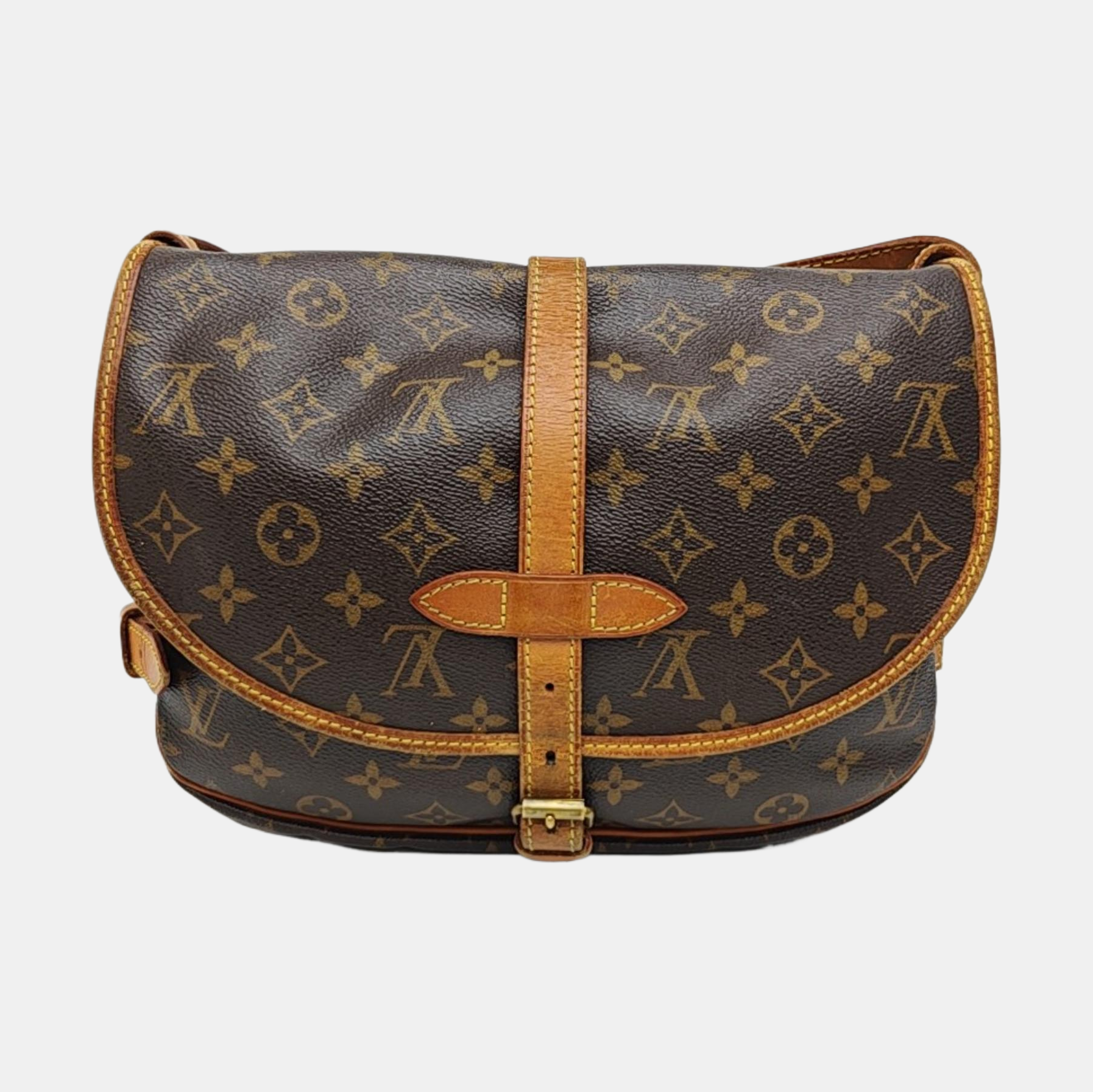 SAUMUR Monogram Coated Canvas Brown