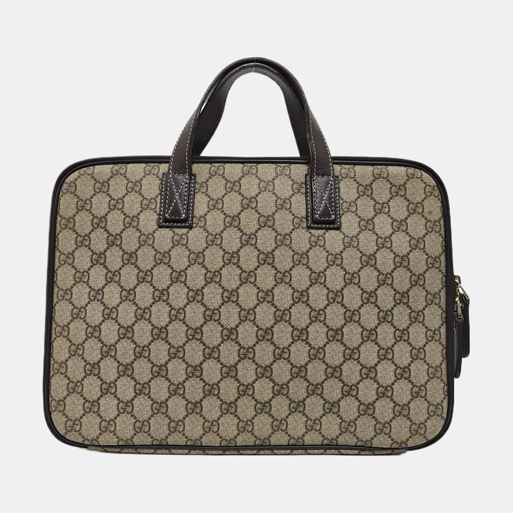 Duffle Monogram Coated Canvas Brown
